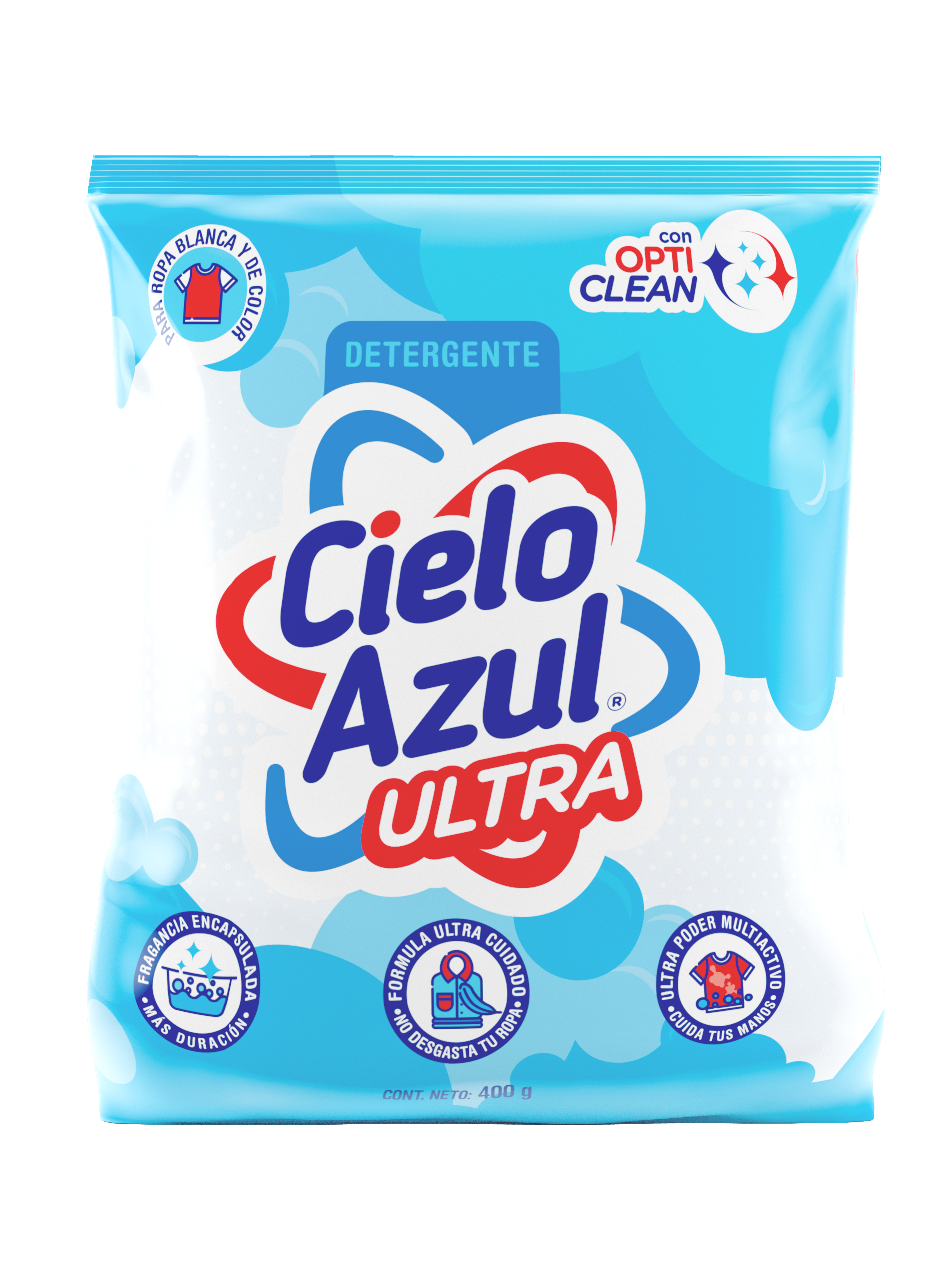 Detergente cielo azul